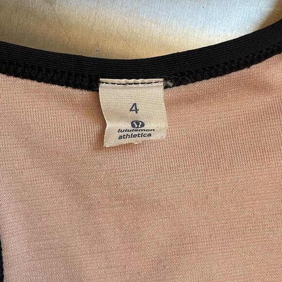 Lululemon Sweaty or Not bra size 4 black white no pads caged medium support - Picture 3 of 4